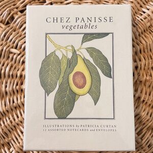 NWT Chez Panisse vegetables-12 assorted notecards w/envelopes, orig sealed box